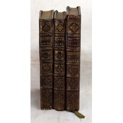 Histoire Sacree en Tableaux Graves par Le Clerc, Avec leur Explication (3 tomes)